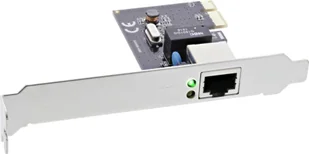 Kontroler InLine InLine® Gigabit Network Card PCI Express 1Gb/s PCIe x1 + LP Bracket - Kontrolery - miniaturka - grafika 1