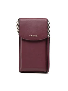 Calvin Klein Etui na telefon Ck Must Phone Pouch Xbody K60K608246 Bordowy - Etui i futerały do telefonów - miniaturka - grafika 1