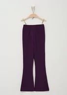 Legginsy - s.Oliver Dziewczęce legginsy, rozkloszowane nogawki, fioletowy, 134 cm - miniaturka - grafika 1