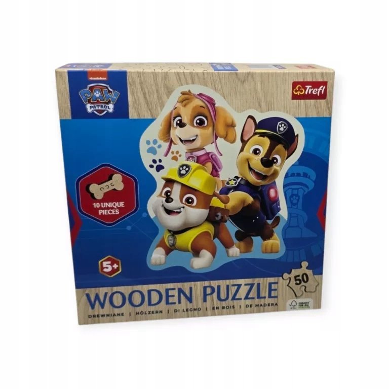 Trefl 93659 Psi Patrol Puzzle drewniane 50el.