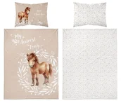 Pościel dla dzieci - Pościel bawełniana dziecięca 100x135 5137a konik - miniaturka - grafika 1