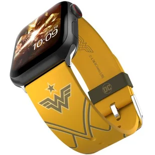 Pasek MOBY FOX DC Comics Wonder Woman 1984: Golden Armor do Apple Watch 2/3/4/5/6/7/8/9/SE/SE 2022/Ultra/Ultra 2 (38/40/41/42/44/45/49mm) Złoty - Akcesoria do smartwatchy - miniaturka - grafika 1