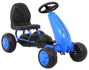 Jeździki dla dzieci - Ramiz, mini gokart z napędem, niebieski - miniaturka - grafika 1