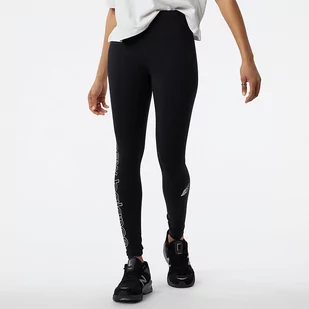 Legginsy damskie New Balance WP23507BK  czarne - Spodnie sportowe damskie - miniaturka - grafika 1