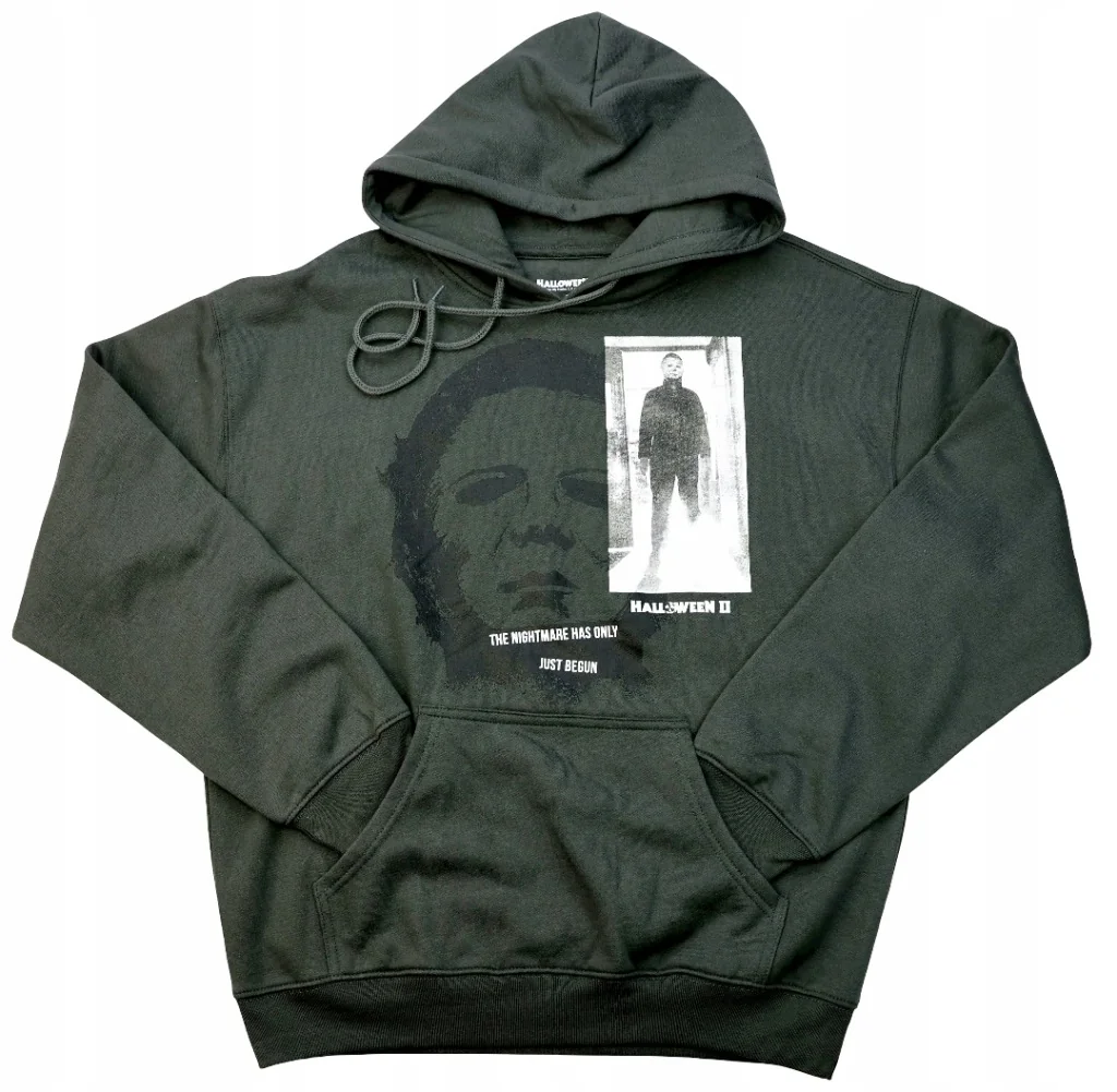 Bluza męska damska z kapturem Halloween II Nadruk Film Horror Kieszeń r. M