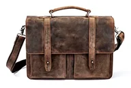Teczki i aktówki - Hiiero Unisex – aktówka dla dorosłych, brązowa, dł. x szer. x wys. 38 x 28 x 12 cm - miniaturka - grafika 1