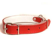 Obroże dla psów - Dino Obroża skórzana czerwona 14mm/36cm PDIO014 - miniaturka - grafika 1