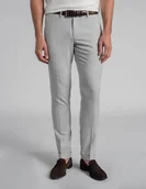 Spodnie męskie - spodnie olivadi beżowy slim fit - miniaturka - grafika 1