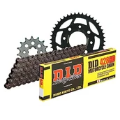 Części motocyklowe - Zestaw łańcuchów DID stal 428HD / 128 zapięcie na klips do Honda CBZ F JC23 125 ccm - miniaturka - grafika 1