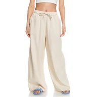 Spodnie damskie - Damskie Spodnie ROXY LEKEITIO BREAK MID PANT ERJNP03545-TEH0 – Beżowy - miniaturka - grafika 1