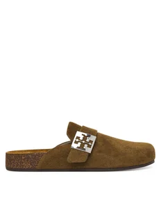 Tory Burch Klapki Mellow Mule 175424 Zielony - Klapki i japonki damskie - miniaturka - grafika 1