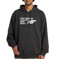 Bluzy męskie - Bluza męska New Balance MT51954BK - czarna - miniaturka - grafika 1