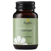 Fushi Liść Neem BIO 60 kapsułek SUPLEMENT DIETY Fushi Wellbeing 5060112864827 - Suplementy naturalne - miniaturka - grafika 1