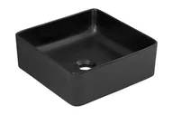Umywalki - Comad Slim umywalka 37x37 cm nablatowa kwadratowa czarny mat UM-6276SLIM40BLACKDP - miniaturka - grafika 1