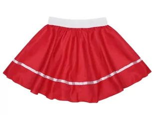 SPÓDNICZKA POLIESTER CZERWONA 40cm - Sukienki i spódniczki dla dziewczynek - miniaturka - grafika 1
