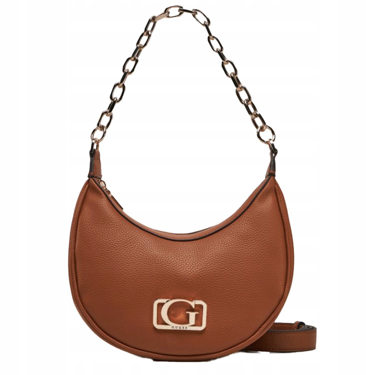 Guess Torebka Damska Brązowa Mała Logo Elegancka Ładna