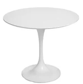 Stoły - D2.Design Stół Fiber o90 biały MDF 64777 - miniaturka - grafika 1