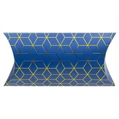 Opakowania i torebki na prezenty - Sparklez pudełko granat geom - miniaturka - grafika 1