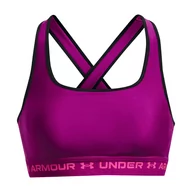 Bielizna sportowa damska - Stanik fitness Under Armour Crossback Mid - miniaturka - grafika 1