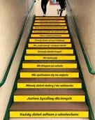 Pomoce naukowe - Naklejki na schody: Szkolne zasady - miniaturka - grafika 1