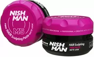 Kosmetyki do stylizacji włosów - Nishman Hair Sculpting Fibre Matt Look M5, pasta matowa włóknista do włosów dla mężczyzn 100ml - miniaturka - grafika 1