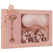 Pozostałe akcesoria kosmetyczne - Crystallove Crystallove Masażery do twarzy Rose Quartz Home SPA Set - miniaturka - grafika 1