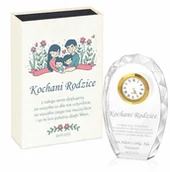 Kryształy - Statuetka kryształowa z grawerem w pudełku z nadrukiem dla rodziców j - miniaturka - grafika 1