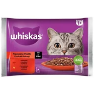 Mokra karma dla kotów - Karma dla kota WHISKAS Klasyczne Posiłki Wołowina z kurczakiem (4 x 85 g) - miniaturka - grafika 1