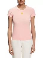 Koszulki i topy damskie - edc by ESPRIT T-shirt damski, 670/różowy, XL - miniaturka - grafika 1