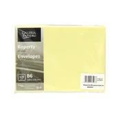 Papier do drukarek - . Koperta B6 jasnożółty 110g/m2 op/20szt 280803 - miniaturka - grafika 1