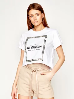 Koszulki i topy damskie - Vans T-Shirt Leila Tee VN0A4CWXWHT Biały Oversize - grafika 1