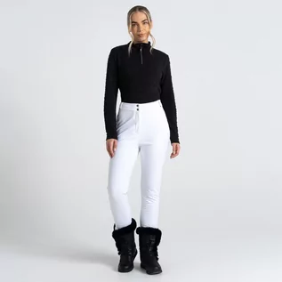 Spodnie damskie - Dare 2b - Damskie Spodnie Narciarskie Sleek Iii Biały, Rozmiar: 40R - grafika 1
