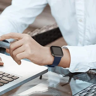 Opaska / Pasek Braders do Fitbit Versa / Versa 2 / Versa Lite granatowy - Akcesoria do smartwatchy - miniaturka - grafika 6
