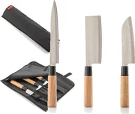 Noże kuchenne - InnovaGoods Zestaw Japońskich Noży z Pokrowcem 3 szt. InnovaGoods V0103200 - miniaturka - grafika 1