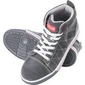 Obuwie robocze - Trzewiki zamszowe szaro-czerwone SB FO SRA 43 CE LAHTI PRO - miniaturka - grafika 1