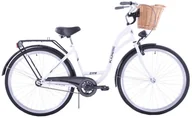 Rowery - Kozbike (K51) 1S 28 cali Damski Biało-Czarny - miniaturka - grafika 1