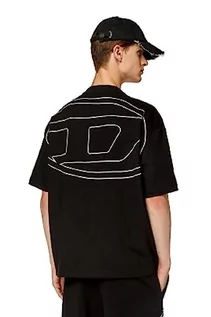 Koszulki męskie - Diesel T-boggy-megoval-d T-Shirt Koszulka męska, Czarny Czarny, XXL - grafika 1