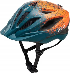 Kask rowerowy dla dzieci Ked Street Junior Pro M arcadia green orange 53-58 - Kaski rowerowe - miniaturka - grafika 1
