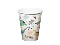 Dekoracje i nakrycia stołu na imprezę - Kubeczki urodzinowe Dinozaury - 250 ml - 6 szt. - miniaturka - grafika 1