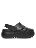 Sandały damskie - adidas Sandały adilette Platform Clogs JP9577 Czarny - miniaturka - grafika 1