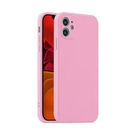Etui i futerały do telefonów - Ochronne etui na telefon komórkowy iPhone 14 Pro Max Plus Matowe silikonowe cienkie etui na telefon komórkowy: Samsung Galaxy A53 5G, kolor: różowy - miniaturka - grafika 1