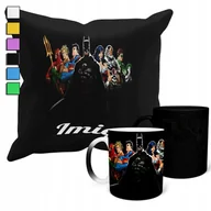Gadżety dla niej i dla niego - Zestaw Kubek Magiczny + Poszewka Z Poduszką- Avengers Prezent + Imię - miniaturka - grafika 1