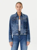 Kurtki damskie - Guess Kurtka jeansowa W5YN69 D5R01 Granatowy Regular Fit - miniaturka - grafika 1