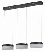 Lampy sufitowe - Nicki - lampa wisząca 3 płomienna LED czarna 330203-30 - miniaturka - grafika 1