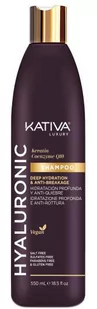 Szampon do nawilżania włosów Kativa Hyaluronic Keratin y Coenzyme Q10 Shampoo 550 ml (7750075061484) - Szampony do włosów - miniaturka - grafika 1