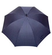 Parasole - Parasol Długi Męski Klasyczny, wzór Prążki granat - miniaturka - grafika 1