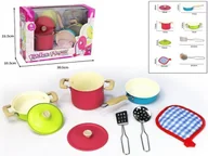 Zabawy w naśladowanie dorosłych - Zestaw kuchenny metalowy 8el - miniaturka - grafika 1