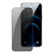 Szkła hartowane na telefon - Baseus Szkło Prywatyzujące 3D Do Iphone 12 12 Pro - miniaturka - grafika 1