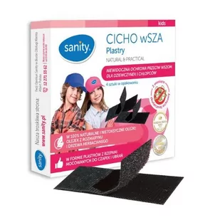 Sanity CICHO wSZA Plastry 1 opakowanie (4 sztuki) Wysyłka kurierem tylko 10,99 zł - Włosy, skóra, paznokcie - miniaturka - grafika 1