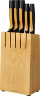 Noże kuchenne - Fiskars Komplet noży w drewnianym bloku Functional Form 5 szt. 1062927 - miniaturka - grafika 1